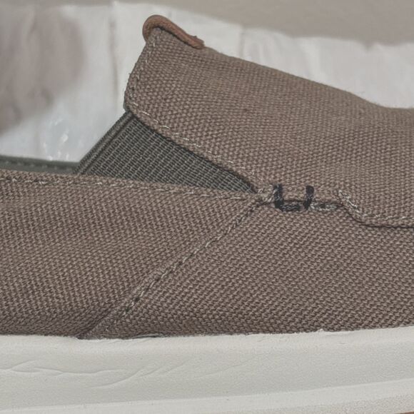 Deck Shoes Kuru Pace Classic Canvas Olive Green Slip On Loafers-Worn Once 9.5 US main image 9